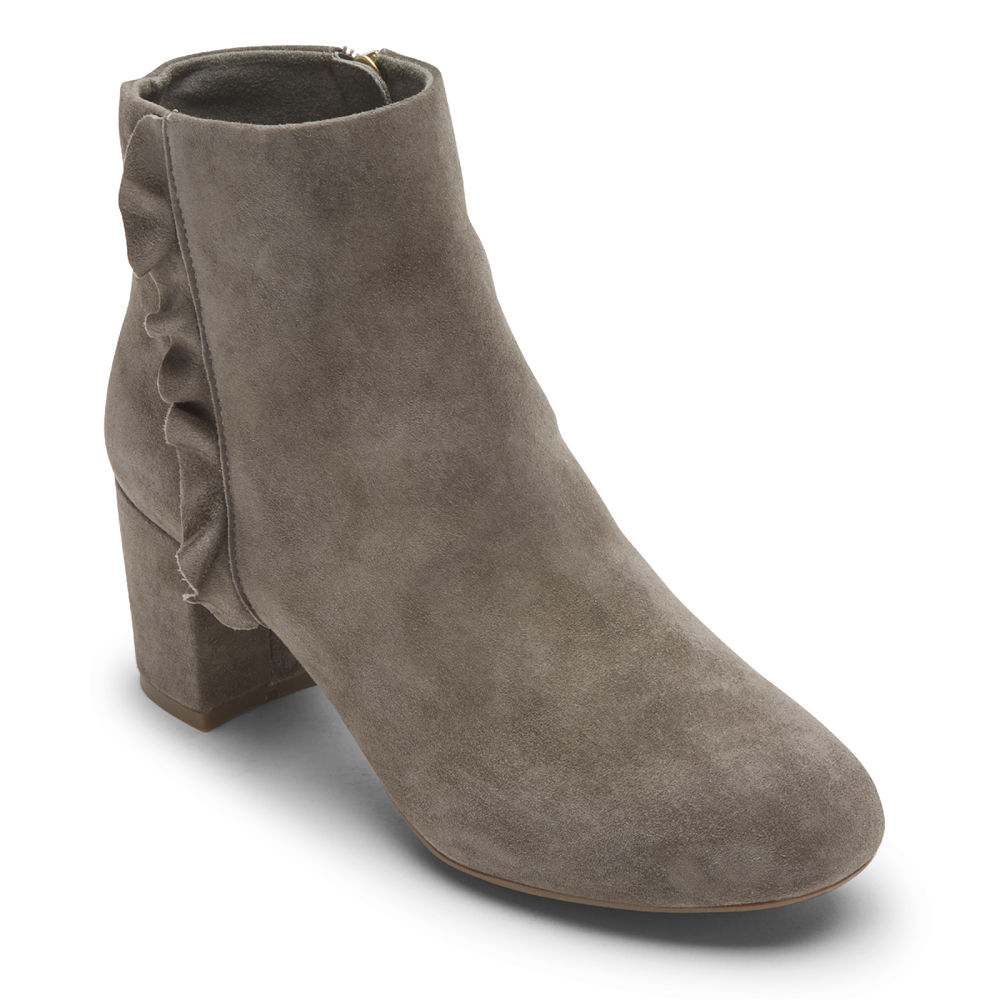 Rockport Støvler Dame Grå - Total Motion Oaklee Ruffle - ISLT23041